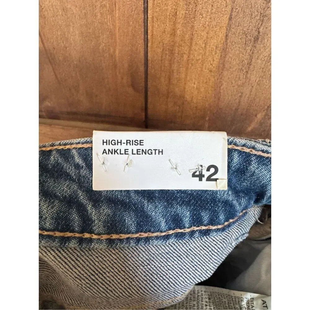 Zara Comfort Mom Fit High-Rise Ankle Length Denim Jeans Women’s 10